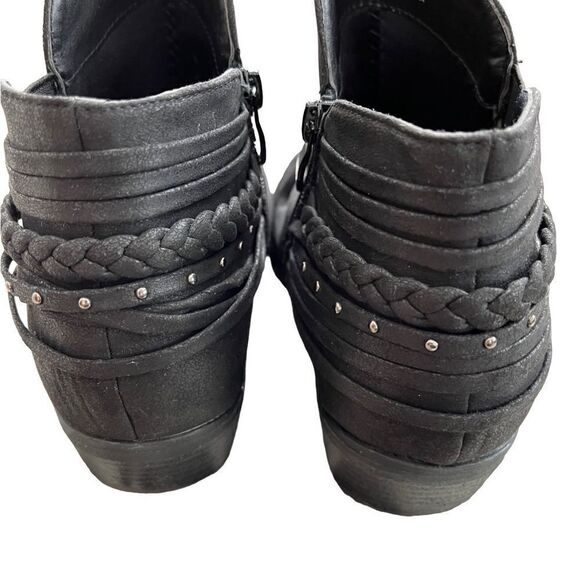 GLOBALWIN Women's Lila Fashion Ankle Boots, black, size 8 - Picture 8 of 8